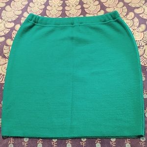 Vintage Mini Sweater Knit Skirt Bright Blue-Green! So Cool!